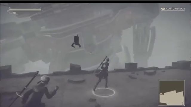 Nier Automata - [City Ruins] Goliath Buzzsaw Battle & the Machine Invasion смотреть онлайн