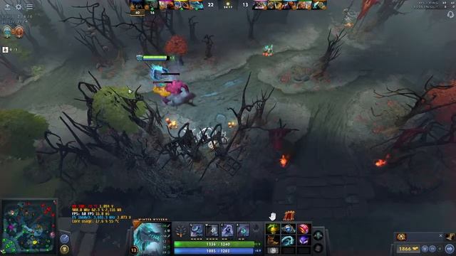 DOTA2 Gaming on Asus X99 Rampage - Intel Xeon E5 1660 v3 OC - AMD R9 390 vBIOS mod - Tenser Plays смотреть онлайн