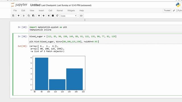 Types of plots using Matplotlib – HISTOGRAM смотреть онлайн