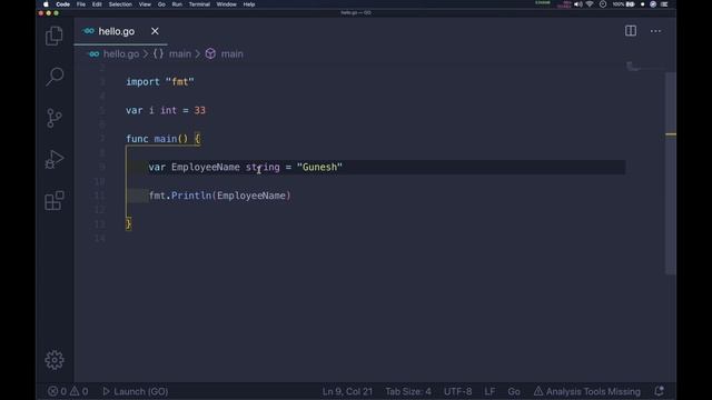 Go Tutorial (Golang) 4 - Variables Naming Convention and Visibility modes and Type Conversion смотреть онлайн
