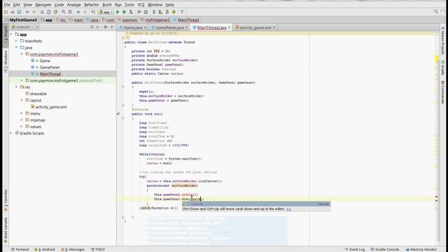 How to make a 2D game for Android - Episode 2 (The Game Loop) смотреть онлайн
