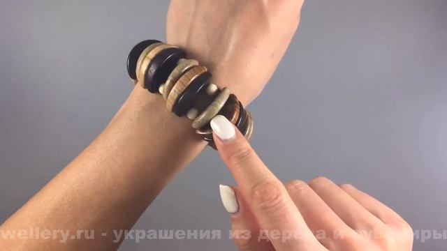 Деревянный браслет из цветных долек вбр087 смотреть онлайн