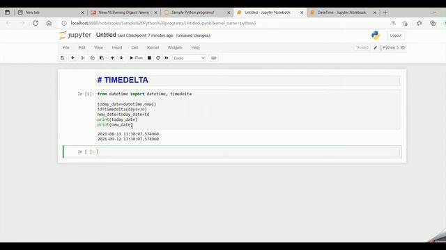 PP_45 : TIMEDELTA FUNCTION IN PYTHON смотреть онлайн