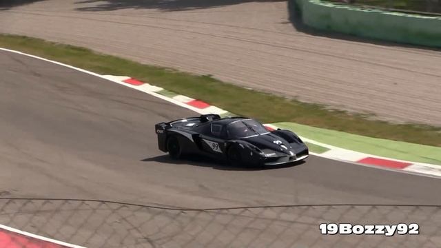 Ferrari FXX Evoluzione Screaming Around Monza Circuit