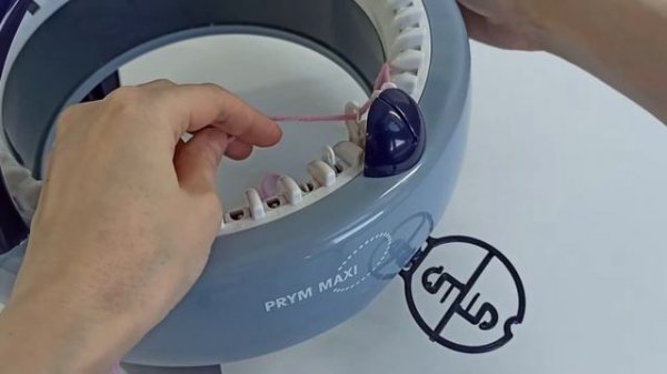 Первый Ряд на мельнице PRYM MAXI. Круговое Вязание.