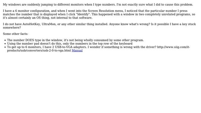 Windows jump to different monitor when I type a number (2 Solutions!!) смотреть онлайн
