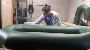 Надувное кресло в ПВХ лодку .