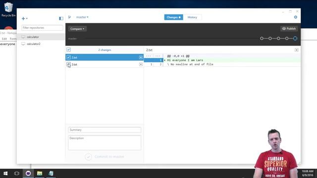 Modify files in the repository using GitHub Desktop Client смотреть онлайн