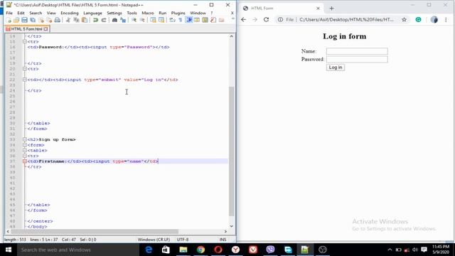 How to Create Registration Form in HTML - Easy Step смотреть онлайн