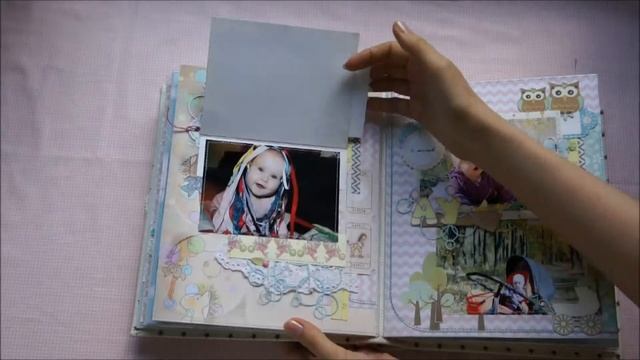 Альбом первого года жизни для Алены. Скрапбукинг