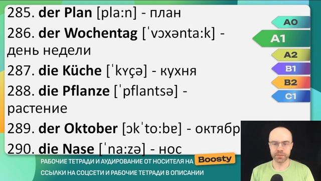 НЕМЕЦКИЙ ЯЗЫК НА СЛУХ. ВСЕ 600 НЕМЕЦКИХ СЛОВ. НЕМЕЦКИЙ С НУЛЯ. УЧИМ НЕМЕЦКИЕ СЛОВА ДЛЯ НАЧИНАЮЩИХ A смотреть онлайн