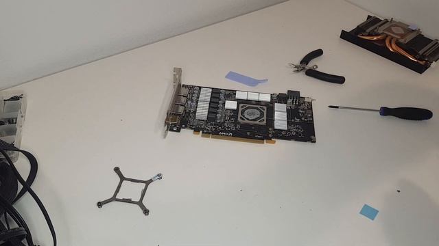 50€ RX 580 from Taobao, installing VRM and VRAM heatsinks. смотреть онлайн