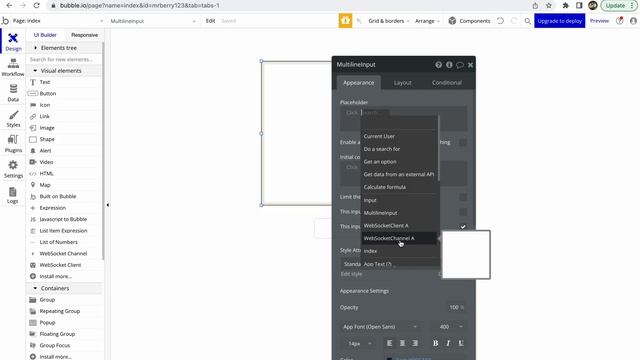 NoCode WebSocket Client Plugin | Bubble.io