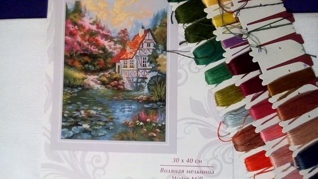 Вышивка. Водяная мельница. Риолис смотреть онлайн