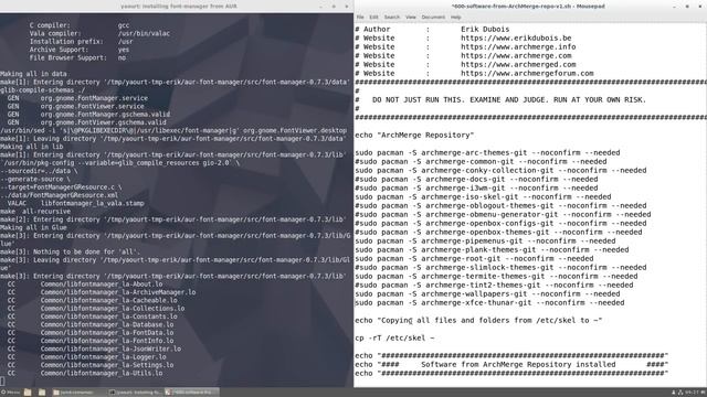 ArchMerge : 131 How to make the ArchMergeD-Cinnamon scripts смотреть онлайн