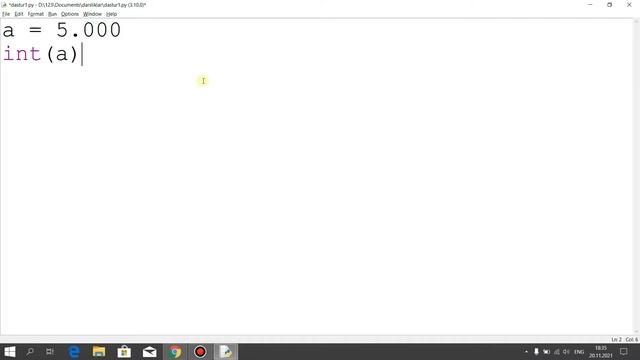 Python dasturlash tili - Malumot turlari - INTEGER ! смотреть онлайн