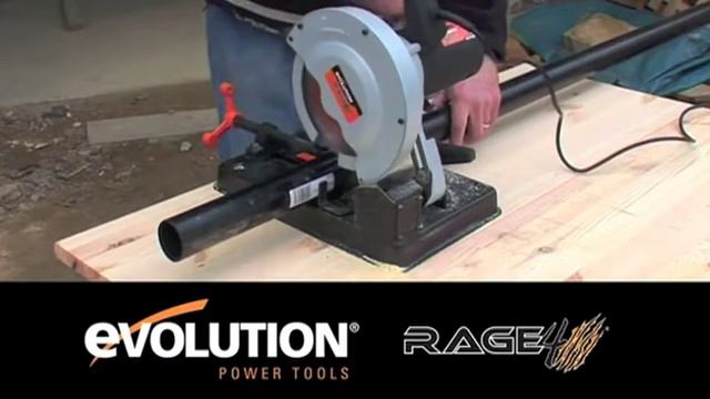 Using the Evolution Rage 4 - 185mm Cut-Off Saw 230 volt 1250 watt смотреть онлайн