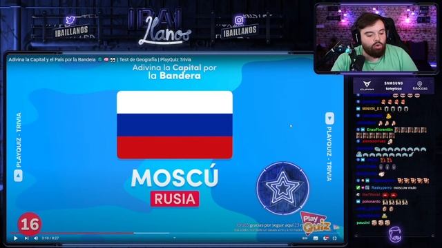 ? IBAI ADIVINA CAPITALES POR SU BANDERA ? QUIZ GAME смотреть онлайн