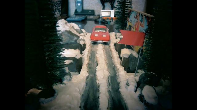 Diorama Car Racing Drive Диорама гонка природа зима