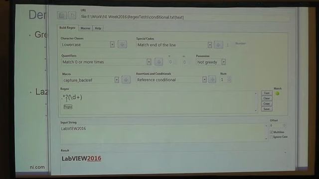 2016 NIWeek Darin Kinion Get Your Regular Exercise Text Processing In LabVIEW смотреть онлайн