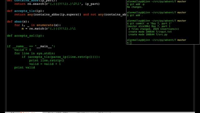 Advent of Code 2016, day 7 (part 2) смотреть онлайн
