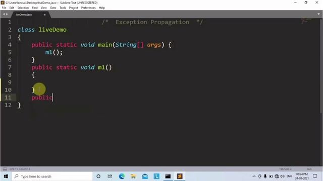 Exception Propagation in Java | Learn Coding смотреть онлайн