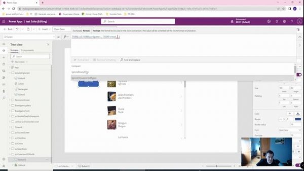 The JSON function cannot serialize tables / objects with a property called X’ of type ‘Polymorphic’