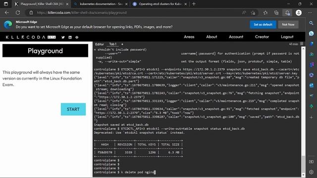CKA preparation 2023: ETCD backup and restore смотреть онлайн