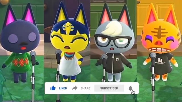 All 23 Cat Villagers Singing Bubblegum K.K. Simultaneously in Animal Crossing: New Horizons смотреть онлайн