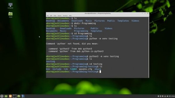Python and VS Code Creating Virtual Environments Linux