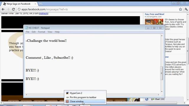 Ninja Saga Hack Damage with Cheat Engine 6.1 EASY STEP (jutsu only).avi смотреть онлайн