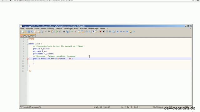 Objektorientierung in PHP Teil 1 смотреть онлайн