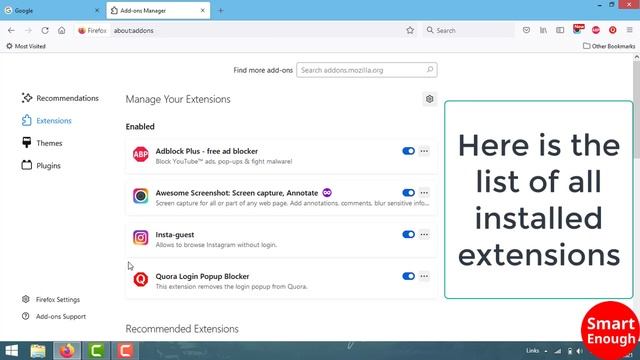 How to remove add-ons from Mozilla Firefox? Remove extension & Plugin from Firefox - Smart Enough смотреть онлайн