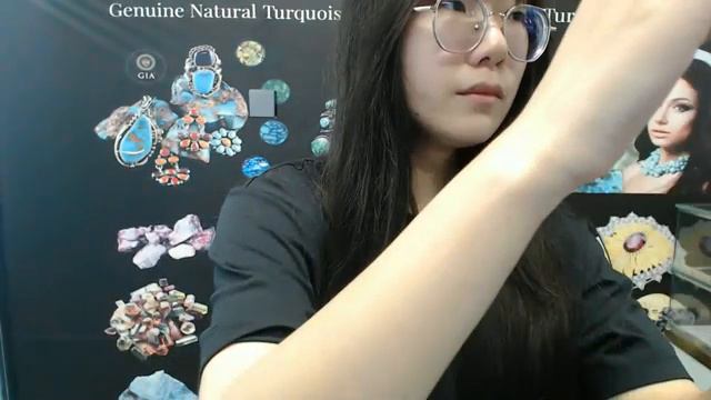 0240829-02 Natural Turquoise Spiny Oster Burma Jadeite 16inch 14gram Spiritual And Healing Jewelry