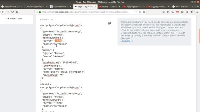 How to add reviews on your website for search engines with Matomo Tag Manager смотреть онлайн