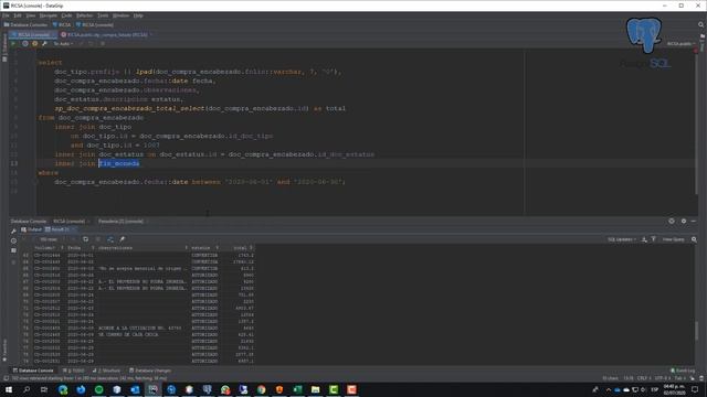 PostgreSQL Consulta a tablas de Compra por medio de Query смотреть онлайн