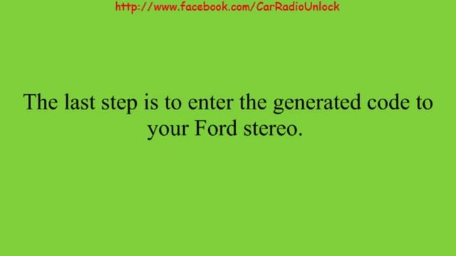 Ford Radio Code | Get It For Free смотреть онлайн