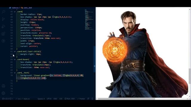 3D Parallax card hover effect using HTML, CSS, JS смотреть онлайн