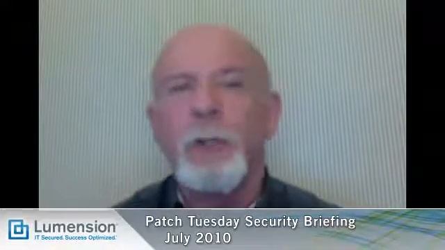 July 2010 : Patch Tuesday Security Briefing смотреть онлайн