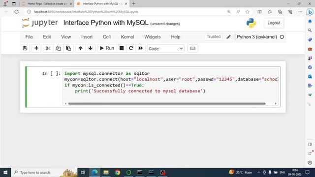 Interface of Python with an SQL Database | Connecting SQL with Python | Interface Python with MYSQL смотреть онлайн