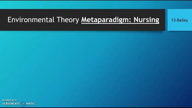 Florence Nightingale Environmental Theory смотреть онлайн