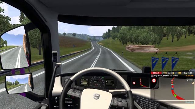 LIVE do ET, jogando EURO TRUCK SIMULATOR 2, (mapa original) смотреть онлайн