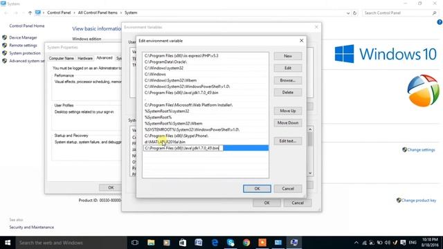 Setting up path in java windows 10 #javatutorial смотреть онлайн