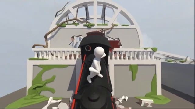 Human: Fall Flat. Быстрое прохождение. Уровень 2: Поезд. смотреть онлайн