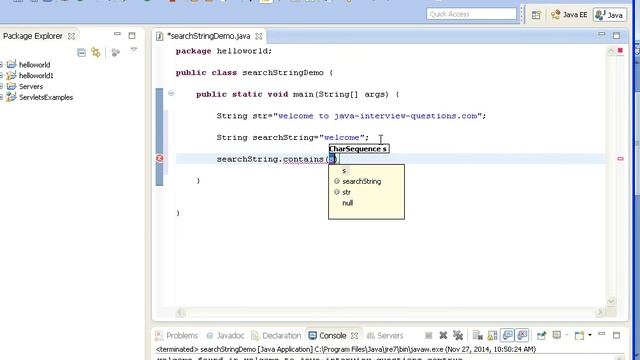 How to search a String in another String in java? смотреть онлайн