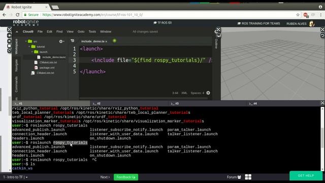 [ROS in 5 mins] 017 - How to include a launch file inside a launch file смотреть онлайн