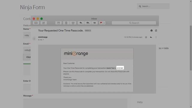 WordPress: OTP Verification for Ninja Forms using miniOrange OTP Verification Plugin смотреть онлайн