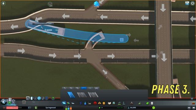 ? Simple highway Interchange Building in Cities: Skylines | traffic and ramps designs | Tutorial #4 смотреть онлайн