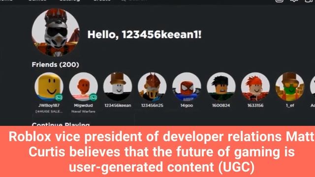 Roblox UGC User generated content смотреть онлайн