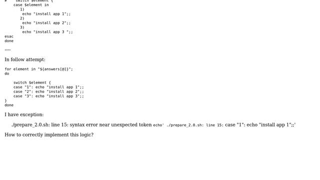 Ubuntu: How to concatenate foreach loop with \*\*switch-case\*\*? смотреть онлайн